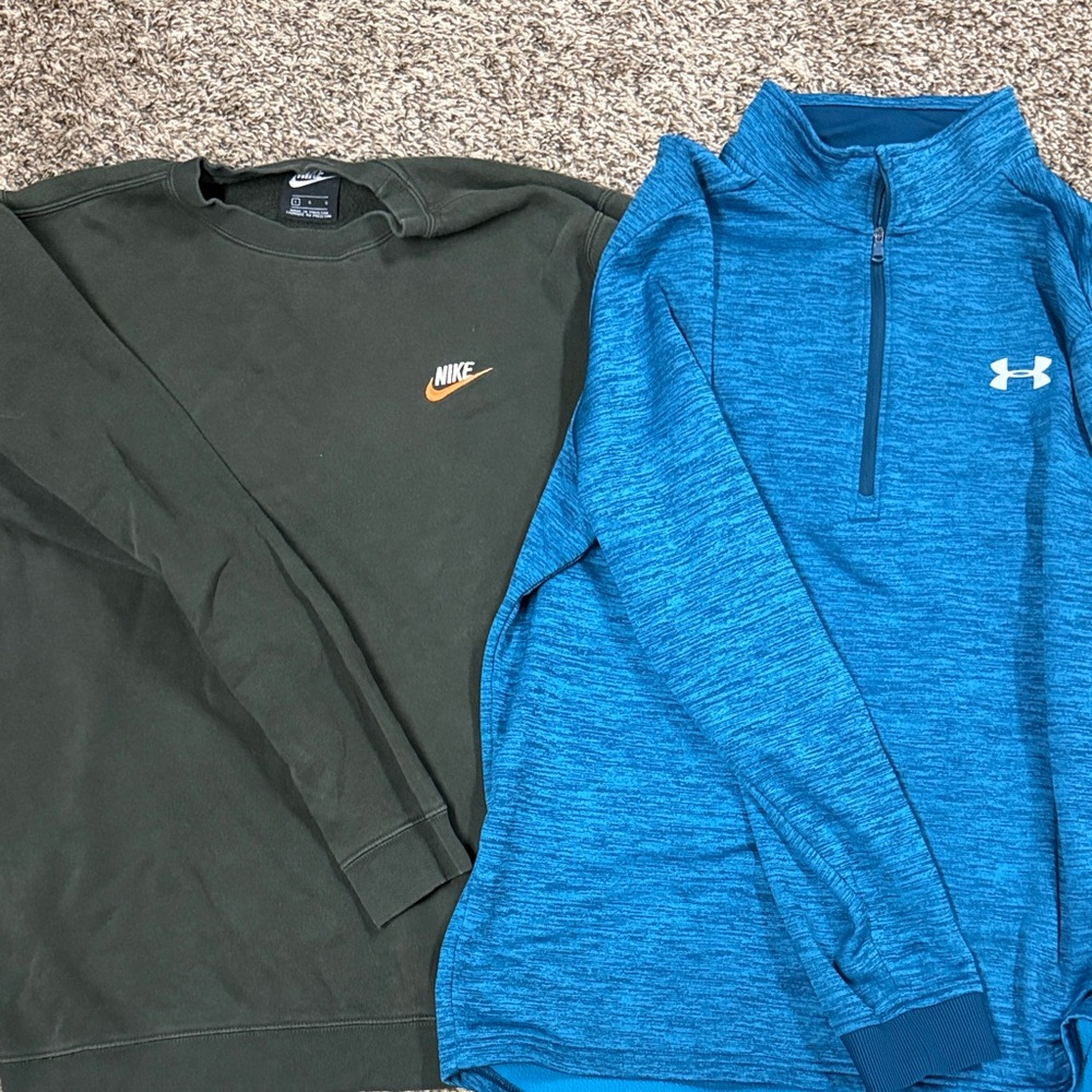 Men’s Nike/ under armour sweatshirts size large